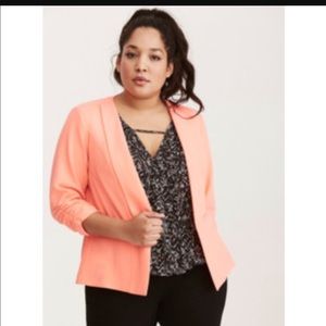 Torrid Size 2 coral blazer EUC