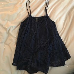 BLOOMINGDALE'S DESIGN LAB - Laced Tank Top