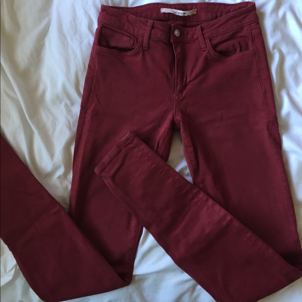Brick Red Skinny Joe's Jeans Sz: 28