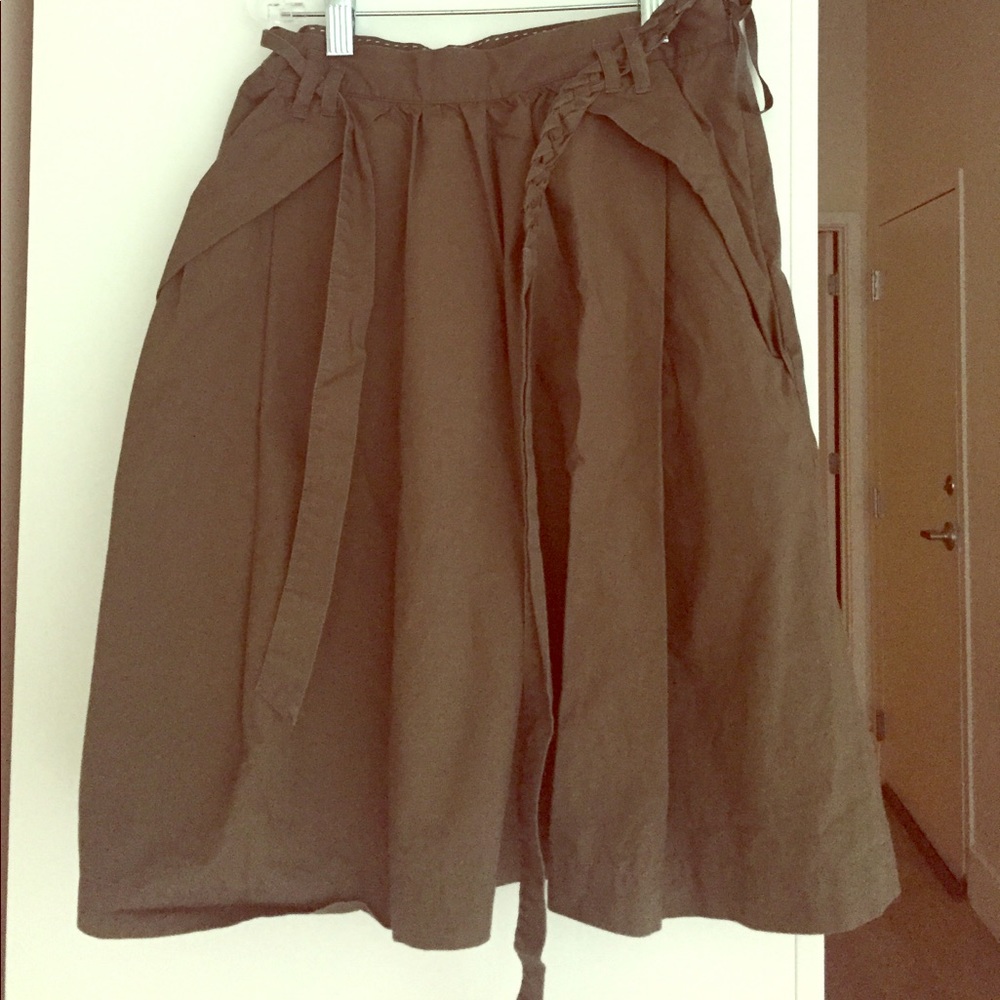 Odille olive green skirt