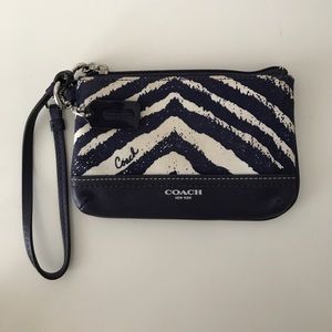 Purple Coach Wristlet