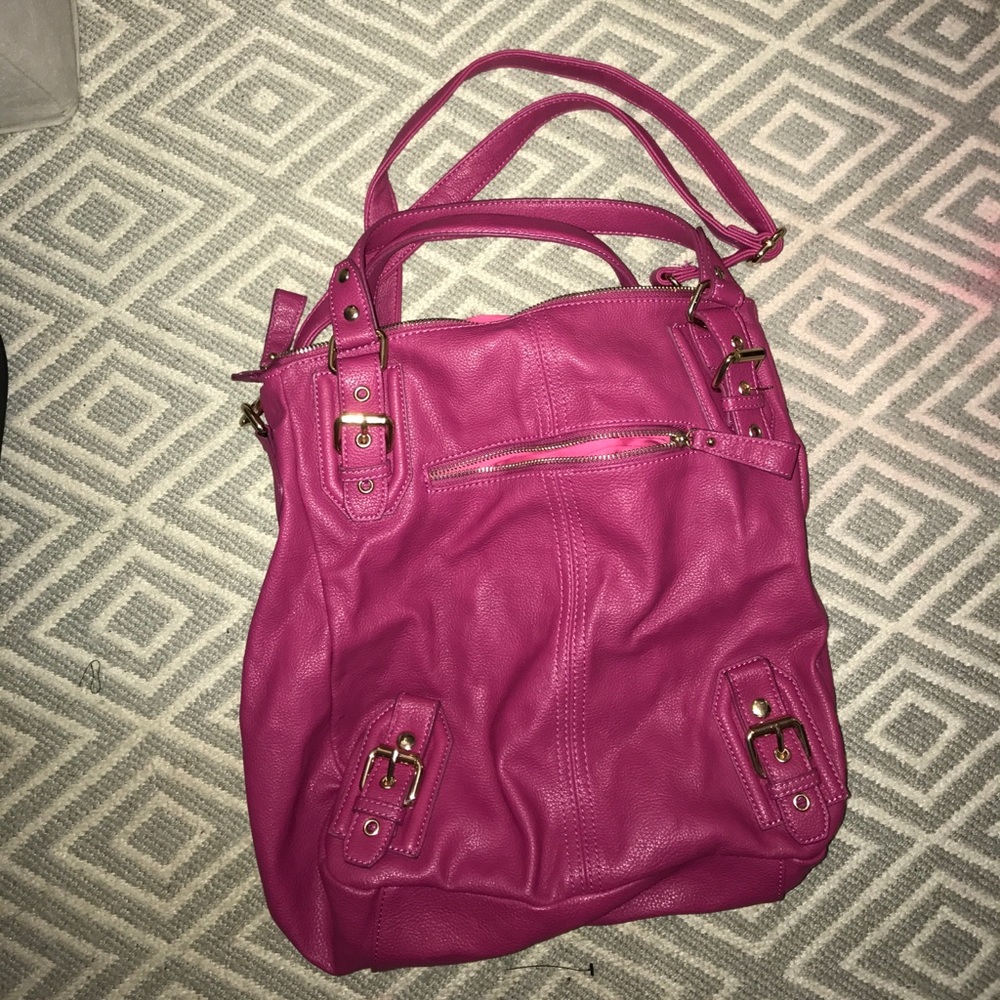 Deena & Ozzy hot pink satchel