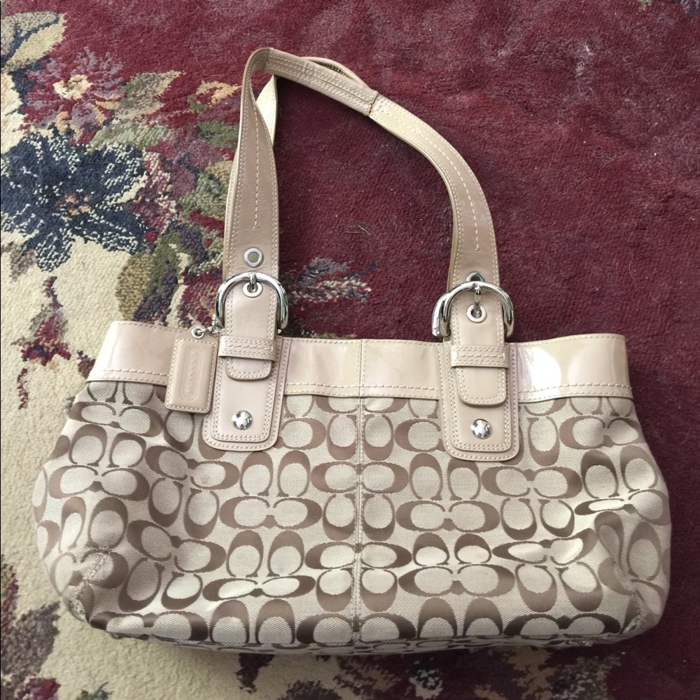 Brown Coach Shoulder Bag