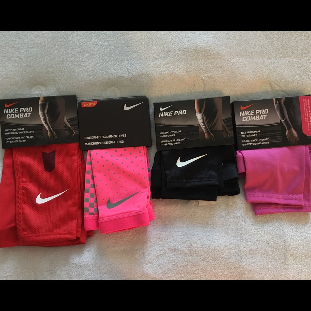 Nike Pro Combat dri-fit arm sleeves. $25 each.