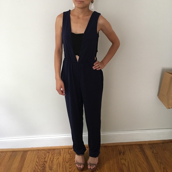 BCBGeneration navy blue jumpsuit size XS - Picture 1 of 4