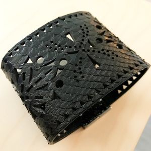 Barbara Bui Python Cuff Bracelet