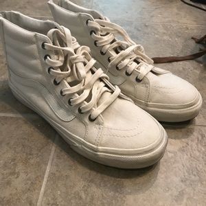 Vans off white distressed