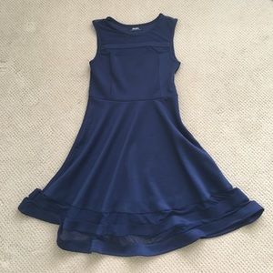 Lulus fit & flare navy dress