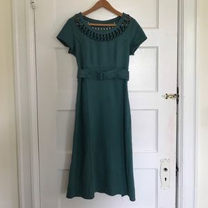 Susana Monaco Blue Boiled Wool Dress