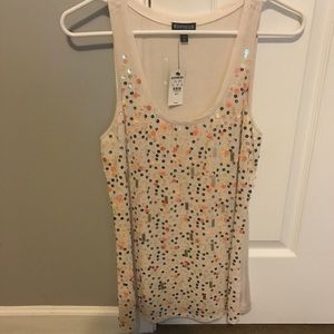 Express Sequin tank top NWT