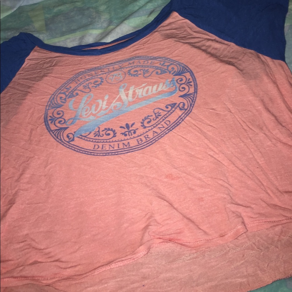 Levi shirt. Not exactly cropped top but short