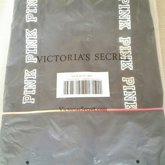 PINK Victori'as Secret Rainbow Strip Tote Bag - Picture 2 of 3