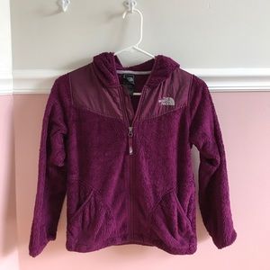 Vibrant Hooded Girl's Medium North Face Jacket