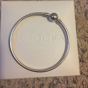PANDORA BANGLE BRACELET. - 21 inch.