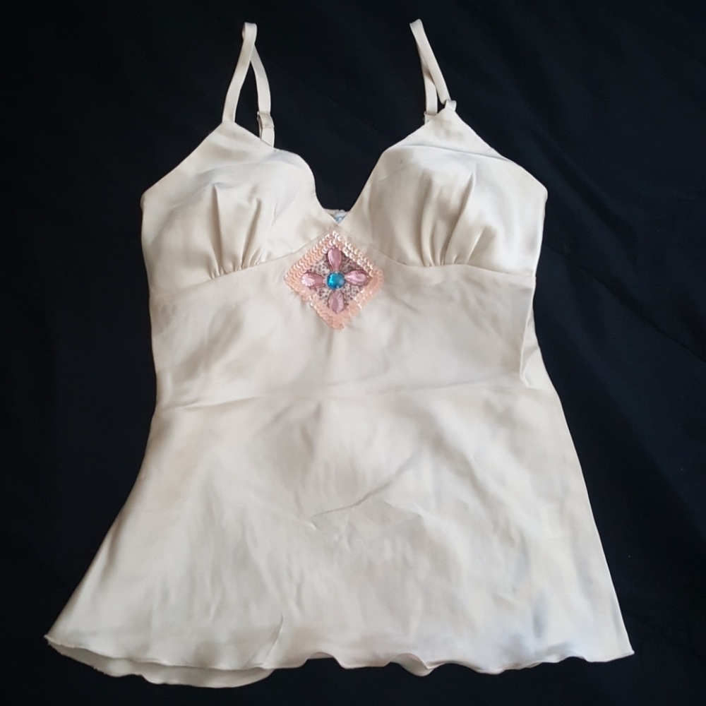 Spa. Strap Jewel embellished Top