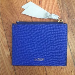 J. Crew Italian leather small zip wallet