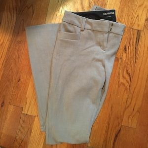 Highly Rated Express Columnist Pants in light gray