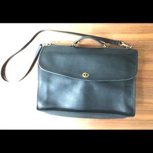 Jack Georges Briefcase Genuine Leather Coach Style