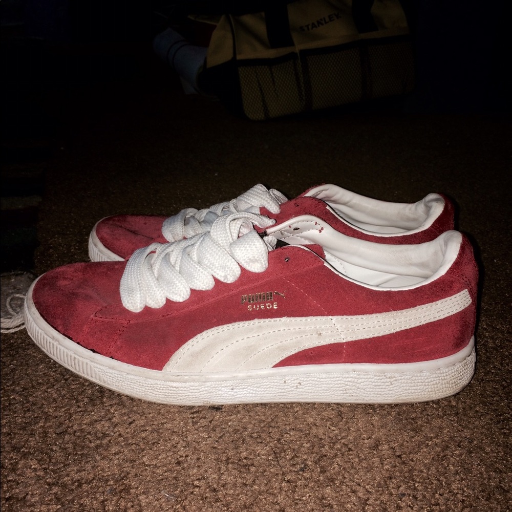 Red Suede Puma Sneaker