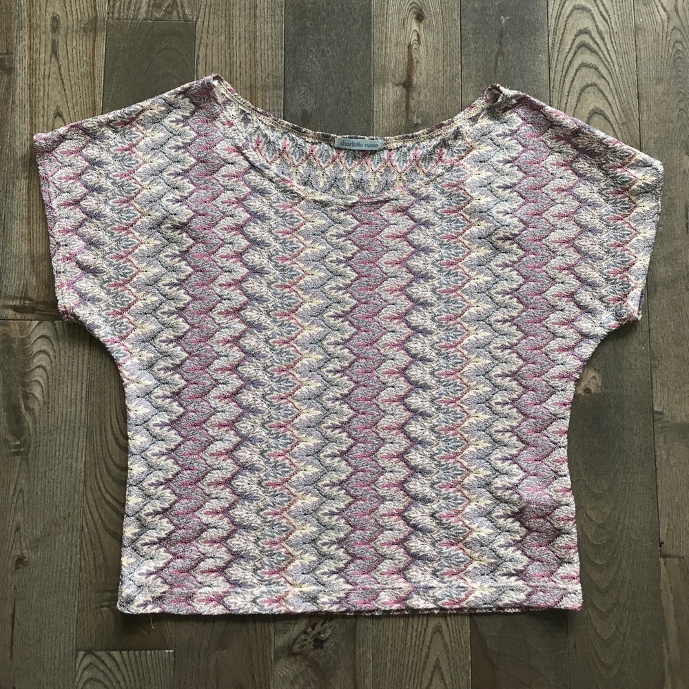 NWOT Patterned Crop Top