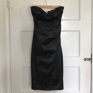 Nicole Miller Collection Black Strapless Dress