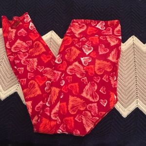 LuLaRoe OS Valentines Leggings