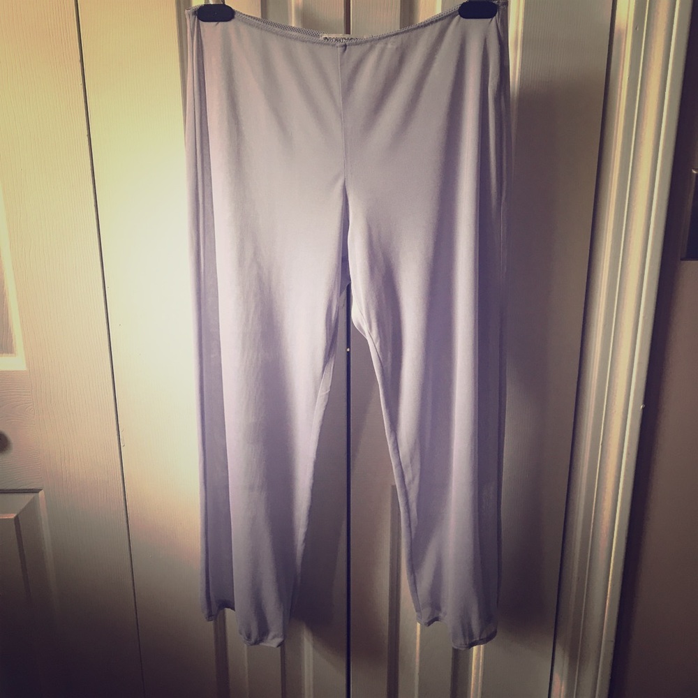 NWT Emporio Armani Sheer Crop Pants in Lilla