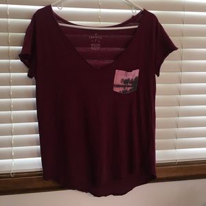 Maroon T shirt