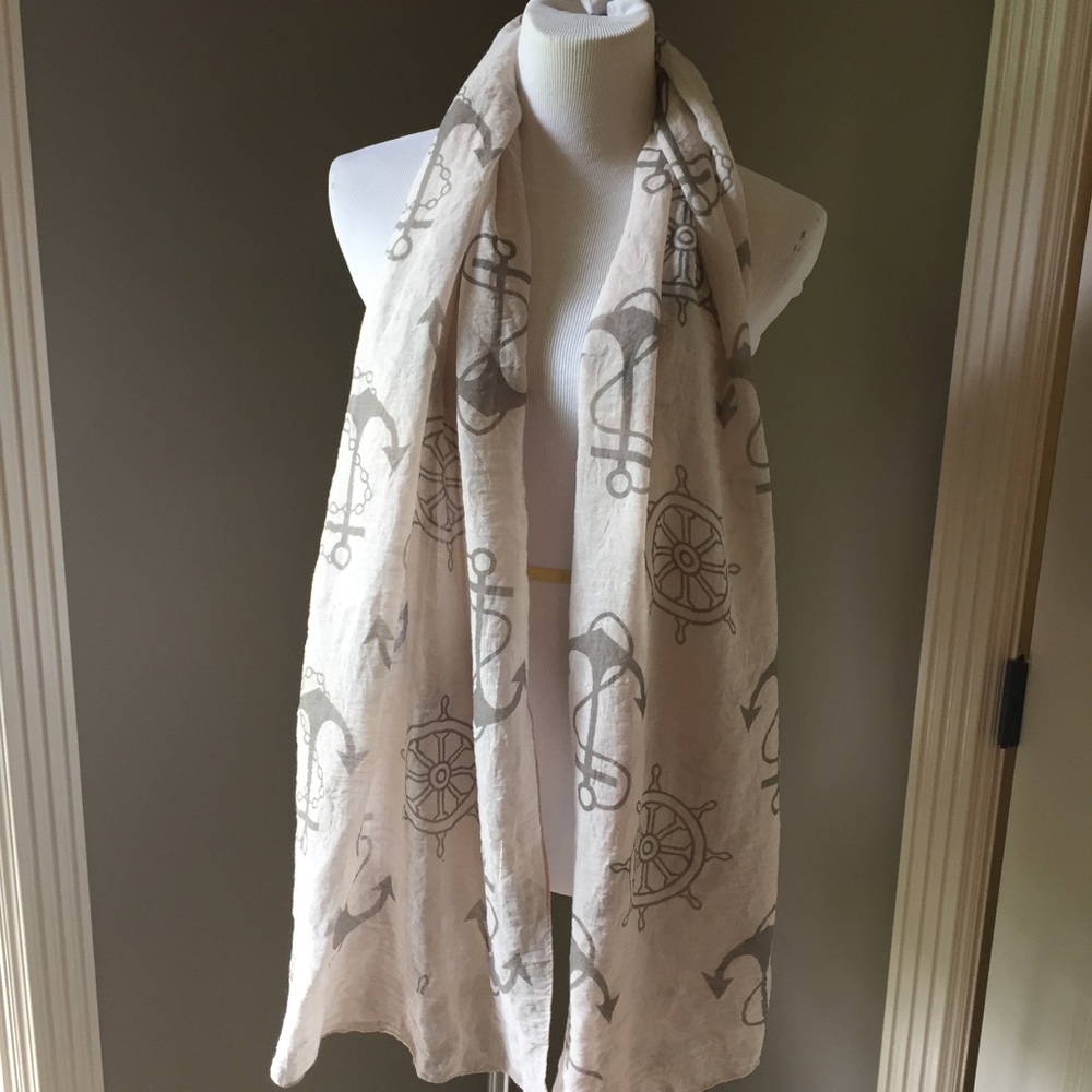 NWOT nautical anchor scarf from boutique