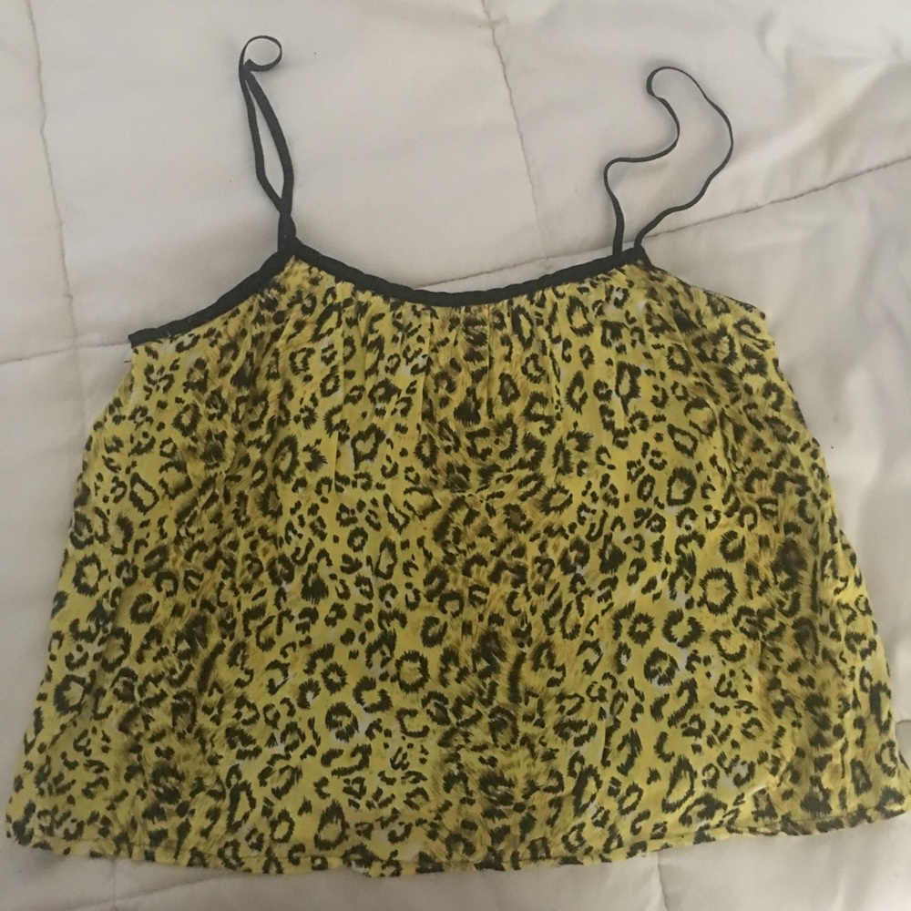 Animal print crop top