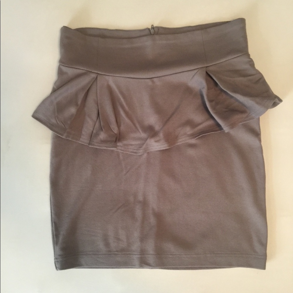 Pencil Peplum Skirt