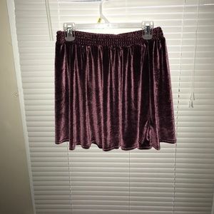 Urban outfitters velvet skirt