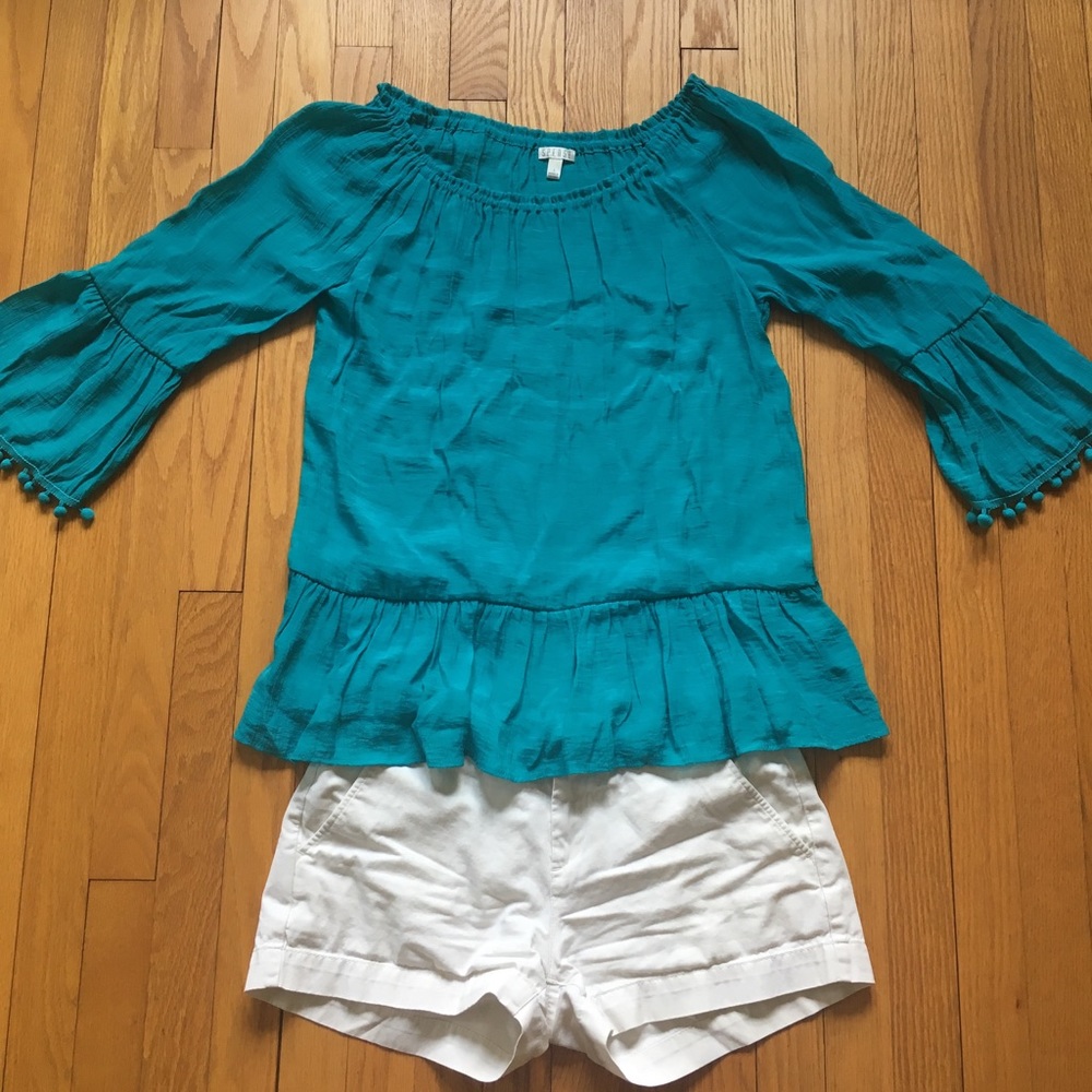 Spenser Boho Teal Color Top