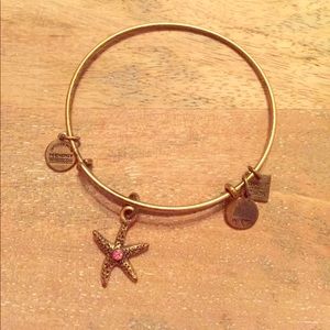 Alex and Ani Arms of Strength pink starfish bangle