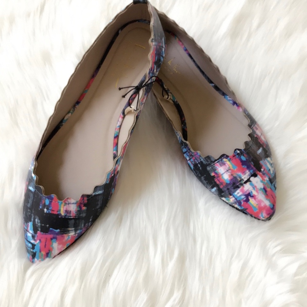 [Nicole Miller] Retro Point Ballet Flats