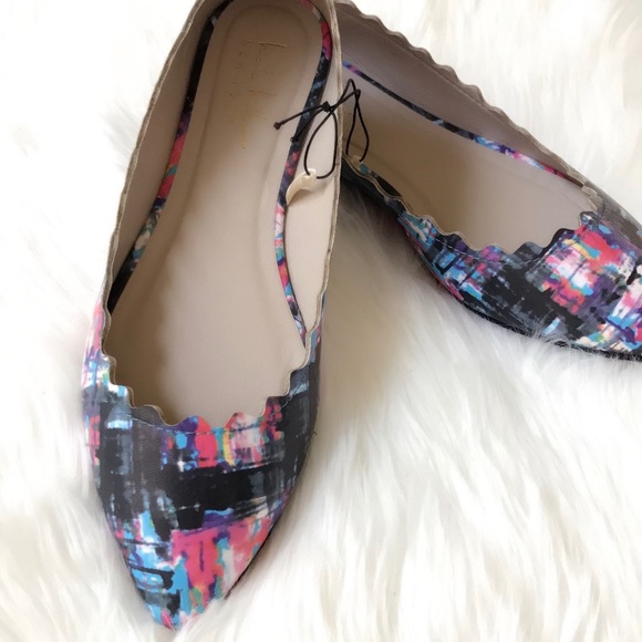 [Nicole Miller] Retro Point Ballet Flats - Picture 2 of 4