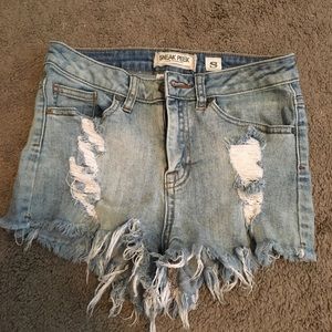 Sneak Peek high waisted shorts