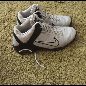 Black, grey and white nikes