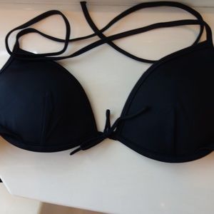 Victoria's Secret Black Push-Up Swim Top 34C