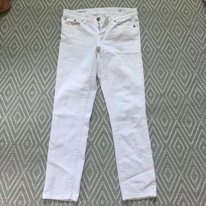 JCrew white skinny jeans
