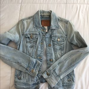 light wash Abercrombie jean jacket