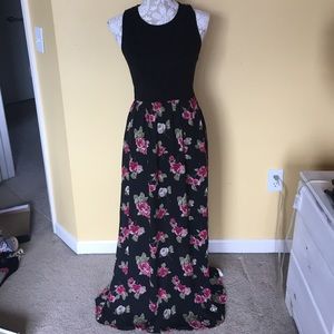 Jersey top and flowy bottom maxi