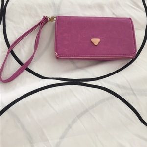 Brand new without tags Purple cell phone wristlet