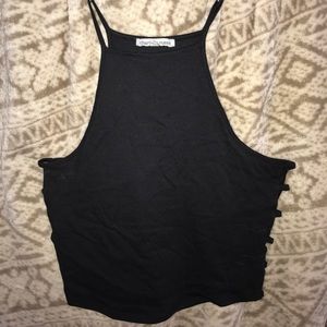 FREE WITH ANY PURCHASE! -Side Cut Out Crop Top