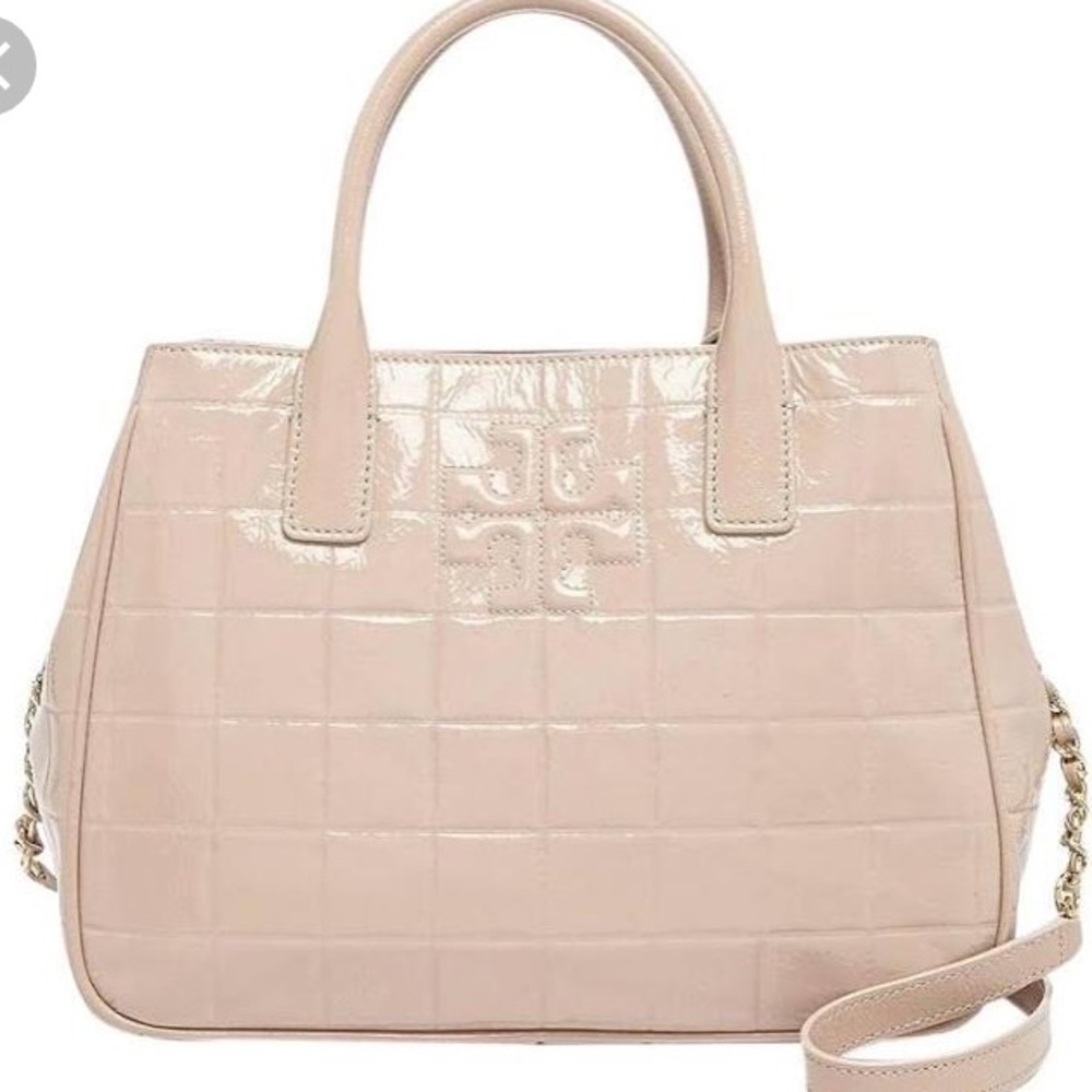 Tory Burch Marion Quilted Patent Leather Bag