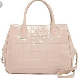 Tory Burch Marion Quilted Patent Leather Bag