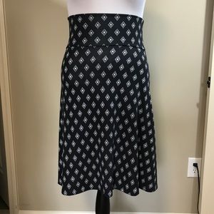 Lularoe Black and white Azure skirt