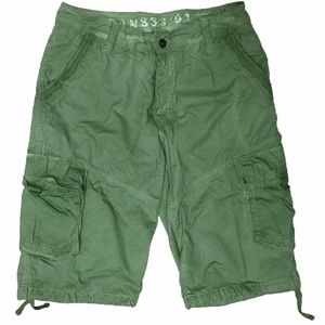 Men's Military Cargo Shorts E.Green color #27S-EGN