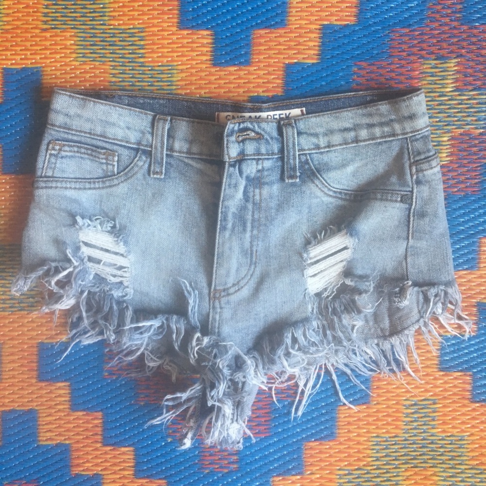 Ripped Jean shorts