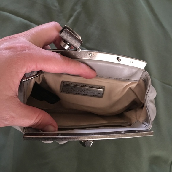 Kenneth Cole Gray Leather Clutch Bag - Picture 4 of 4